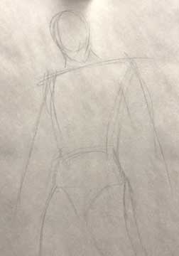 spiderman sketch standing