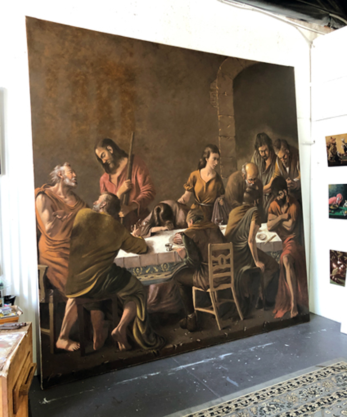 last-supper-da vinci by-joel-barnett-full-view-art-gallery tour tickets milan davinci painting art artwork canvas large scale