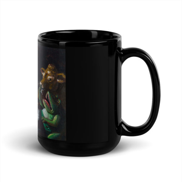 Black Glossy Mug Flamingo Roulette - Image 5