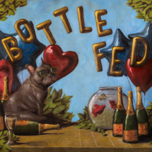 bruiser-fed-bottle-champagne-by-joel-barnett-oil-painting-artwork-signed-art