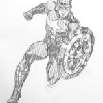 how-to-draw-captain-america-drawing-step-by-step-easy-quick-fast-fun-tutorial-kids-art-comic-comicbook-artist-sketch-superhero-shield-running-sketching-pencil-pen-ink
