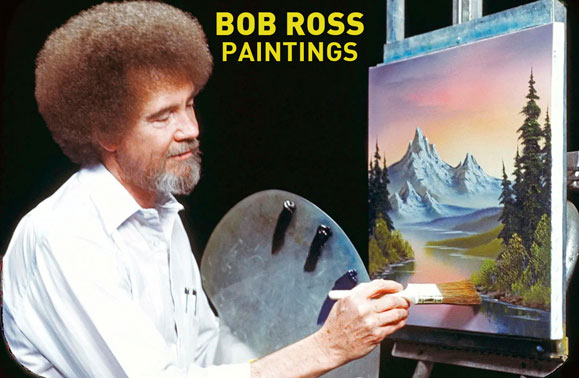 bob-painter-bob-ross-painter-artist-company-incorporated-the-painter-bob-show-like-real-paintings-for-sale-buying-genuine-replica-framed-tv-brush-paint-american