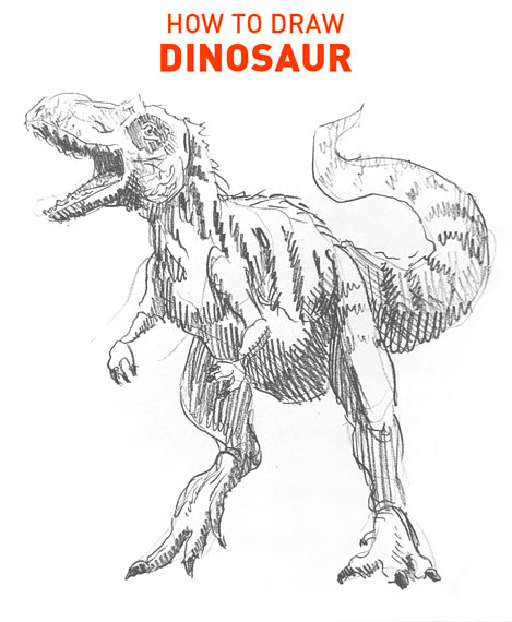 dinosaur drawing easy how to draw step by step outline realistic simple kids fast quick beginner dino godzilla cool fun unique raptor trex Tyrannosaurus hard charizard dinos lizard