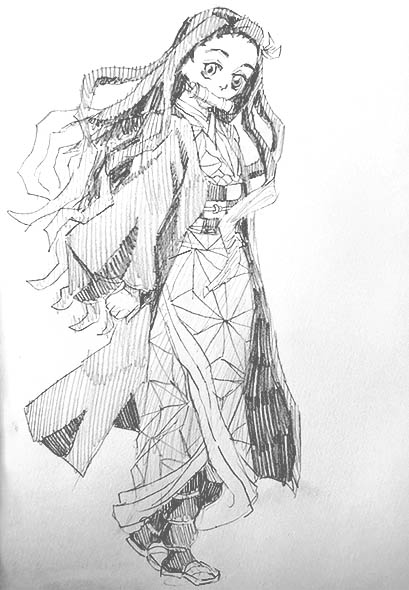 nezuka-drawing-easy-outline-how-to-draw-step-by-step-fun-cute-cool-scary-sketch-pad-art-line-board-online-animated-drawings-websites-sketches-doodling-gesture-beginners-simple anime girl body