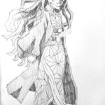 nezuka-drawing-easy-outline-how-to-draw-step-by-step-fun-cute-cool-scary-sketch-pad-art-line-animated-drawings-tablet-fish-sketches-doodling-gesture-beginners-simple anime girl body manga simple