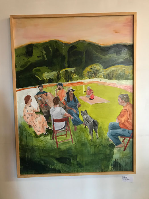 picnic painting by caroline wright barnett gallery