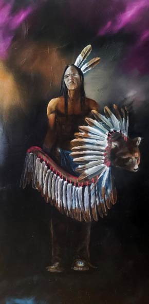 Ivan Sola original signed oil painting - Untitiled 4
