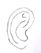 how to draw an ear