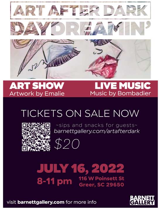 art-after-dark-show-exhbition-live-music-performance-new-artwork-signed-oil-acrylic-ceramic-artist-network-event-ticket-greenville-sc-south-carolina