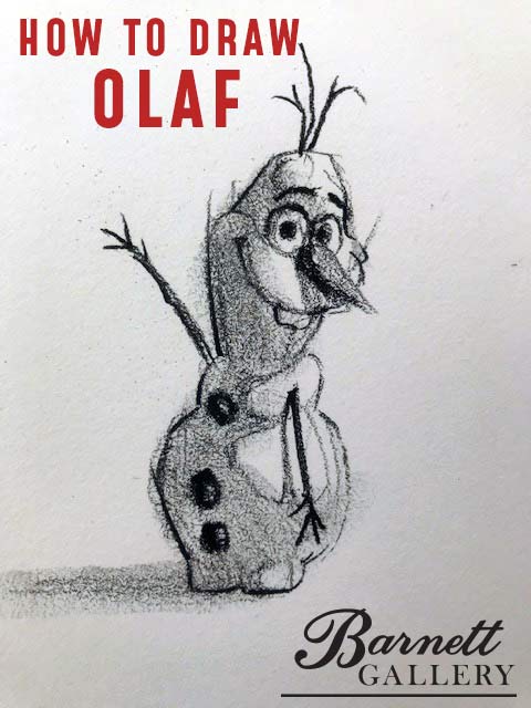 How to draw OLAF easy / simple / fast for drawing / painting / or