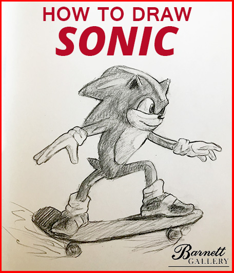 sonic the hedgehog drawing tutorial