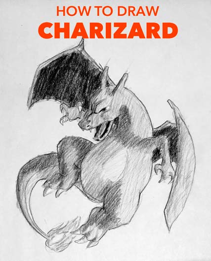 How to Draw Mega Charizard Y (Pokemon)- Step by Step Lesson - video  Dailymotion